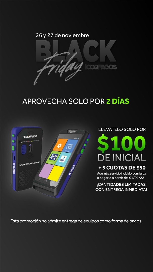 #BlackFriday 1000Pagos ofrece puntos de venta por cuotas en principales centros Sambil