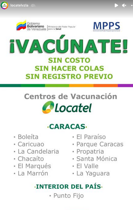 Farmatodo y Locatel habilitan centros de vacunación anticovid-19 (+ listado)