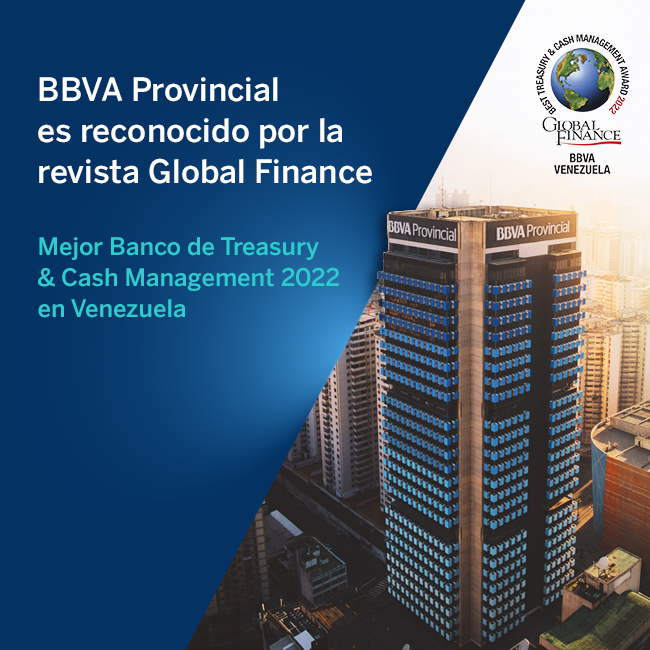 Global Finance reconoce a BBVA Provincial como “Mejor Banco de Treasury &#038; Cash Management 2022” en Venezuela