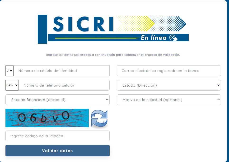 6 pasos para acceder a su actividad crediticia a través del sistema SICRI en línea