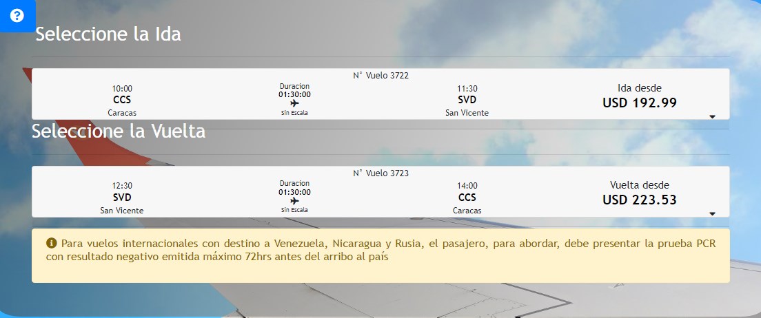 Conviasa ofrecerá desde este mes vuelos hacia San Vincent y Las Granadinas (+tarifa)