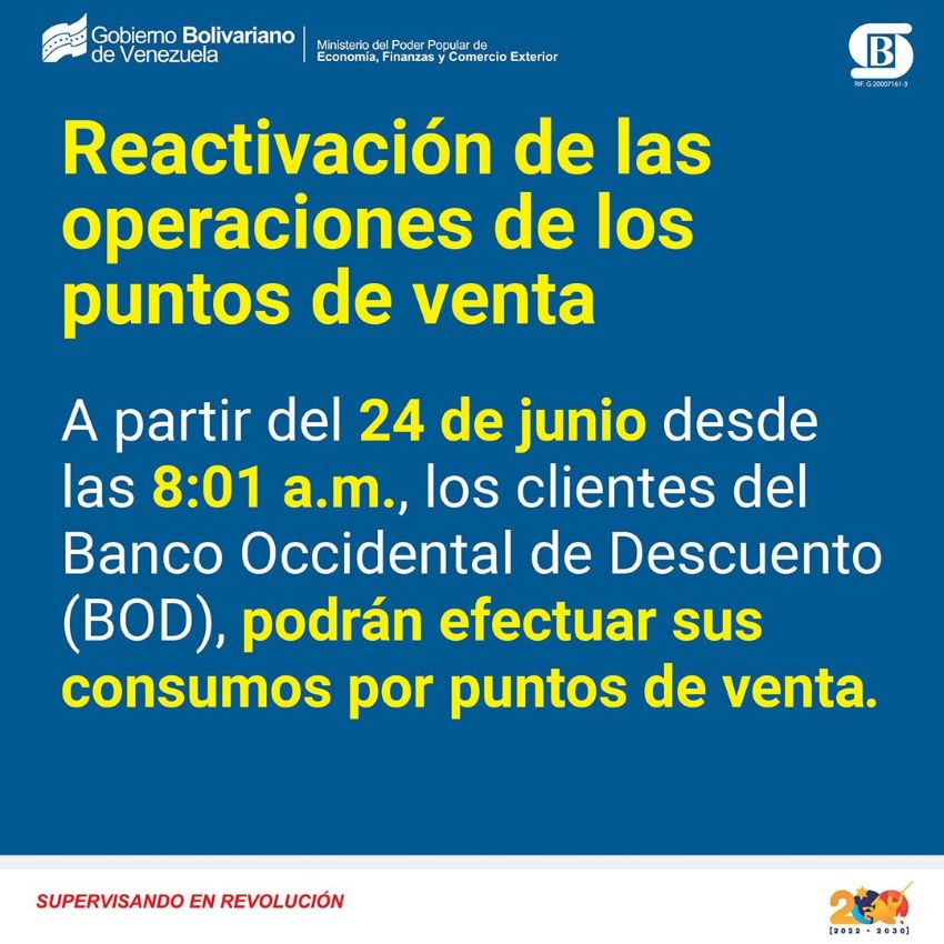 #Cronograma | Sudeban supervisa proceso de migración de clientes y operaciones del BOD al BNC