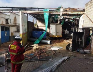 Se registró una explosión en una fábrica textil en Boleita Norte