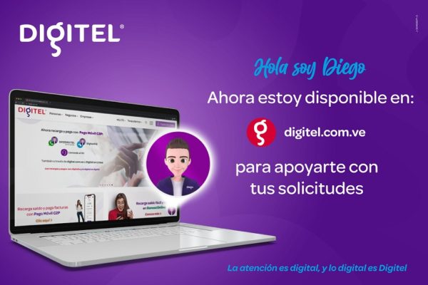 La web de Digitel incorpora su canal de atención en línea atendido por Diego