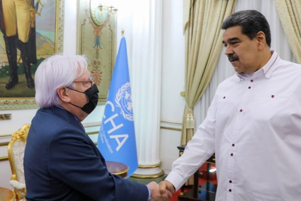 Maduro se reunió con el secretario general de OCHA: «Ratificamos nuestra cooperación con su oficina»