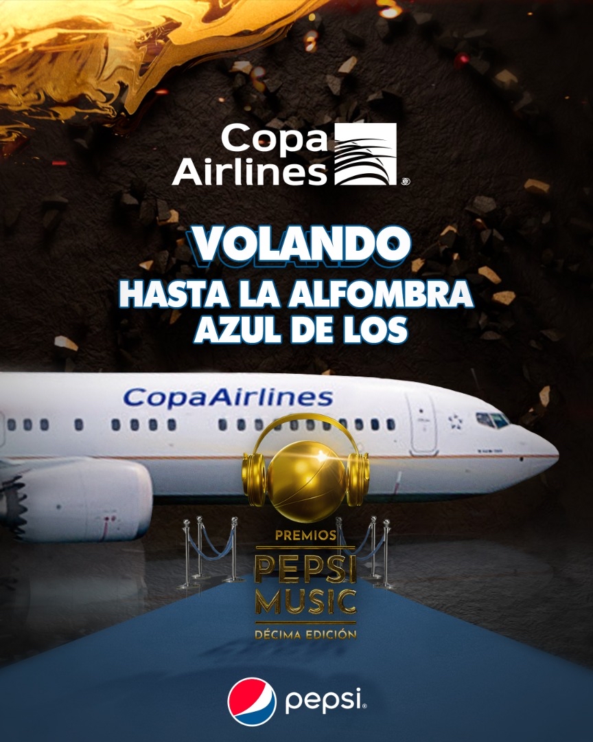 Copa Airlines celebra con Pepsi la 10° edición de los Premios Pepsi Music