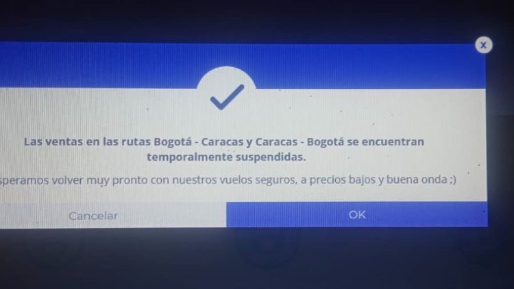 #Atención | Colombiana Wingo suspendió «temporalmente» venta de boletos a Venezuela