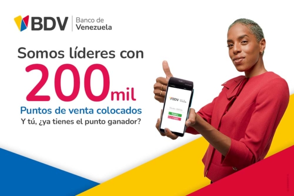 BDV es el líder en puntos de venta con 200 mil terminales colocados en todo el país