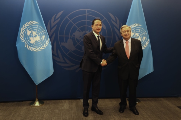 Canciller Faría revisó los «avances sociales y económicos» de Venezuela con el secretario general de la ONU