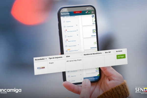Bancamiga recibirá el pago de impuestos de Contribuyentes Especiales