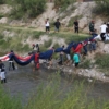 Policía fronteriza de EEUU disolvió con balas de goma protesta de venezolanos en la frontera con México