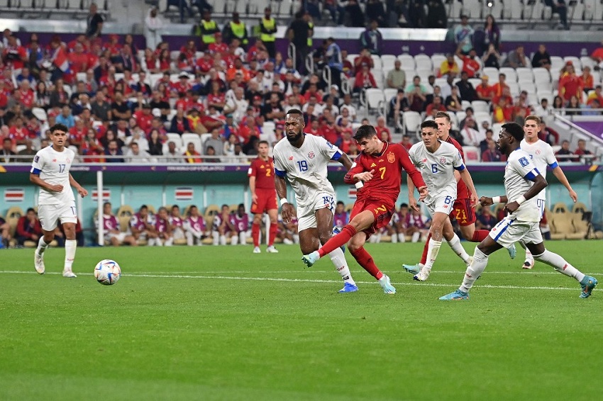 España golea a Costa Rica en el Mundia de Qatar 2022