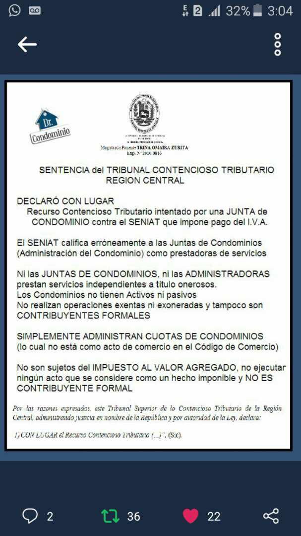 ¿Por qué los condominios no deben ser contribuyentes del ISLR y el IVA?