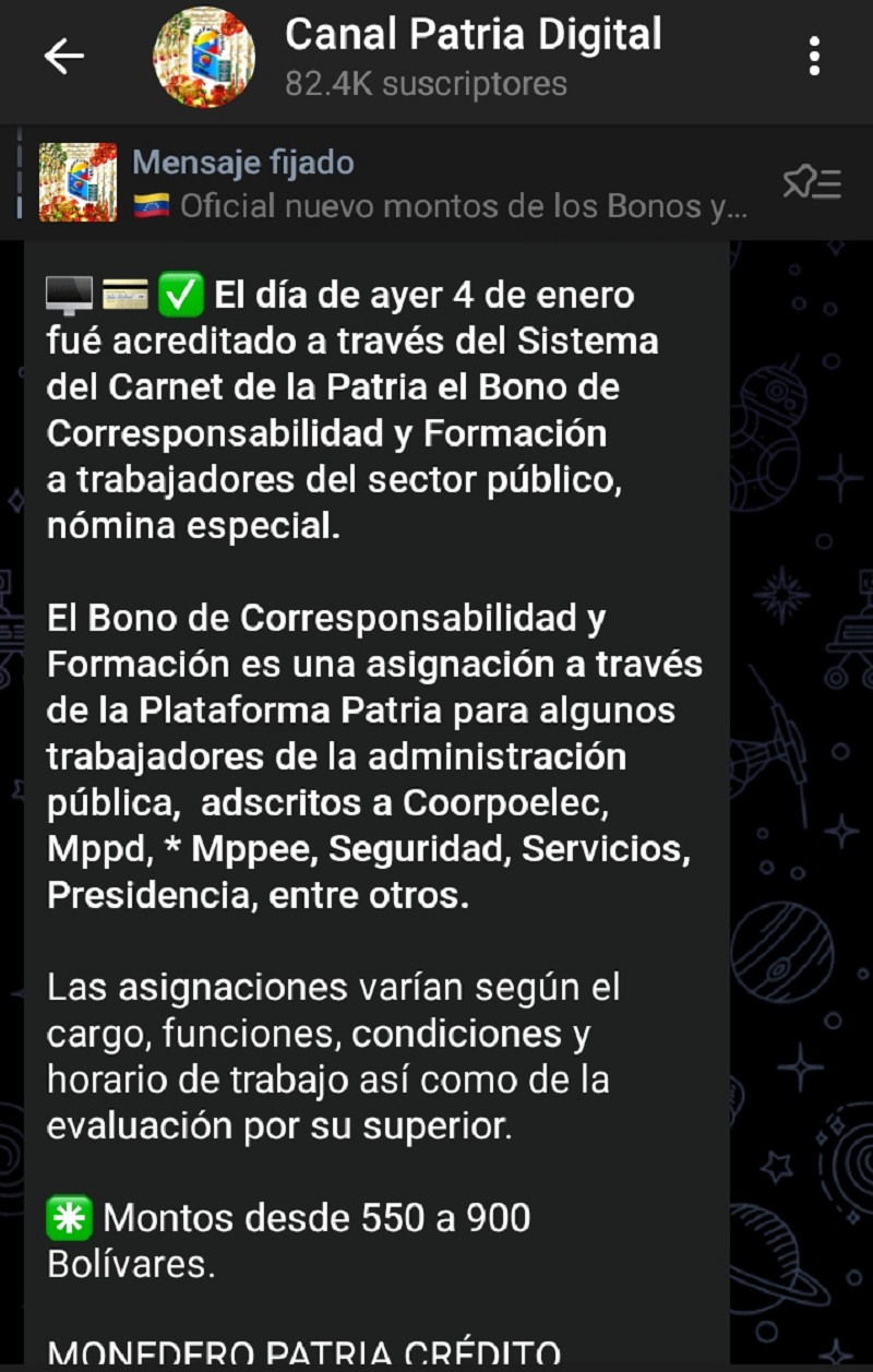 Bono de Corresponsabilidad y Formación