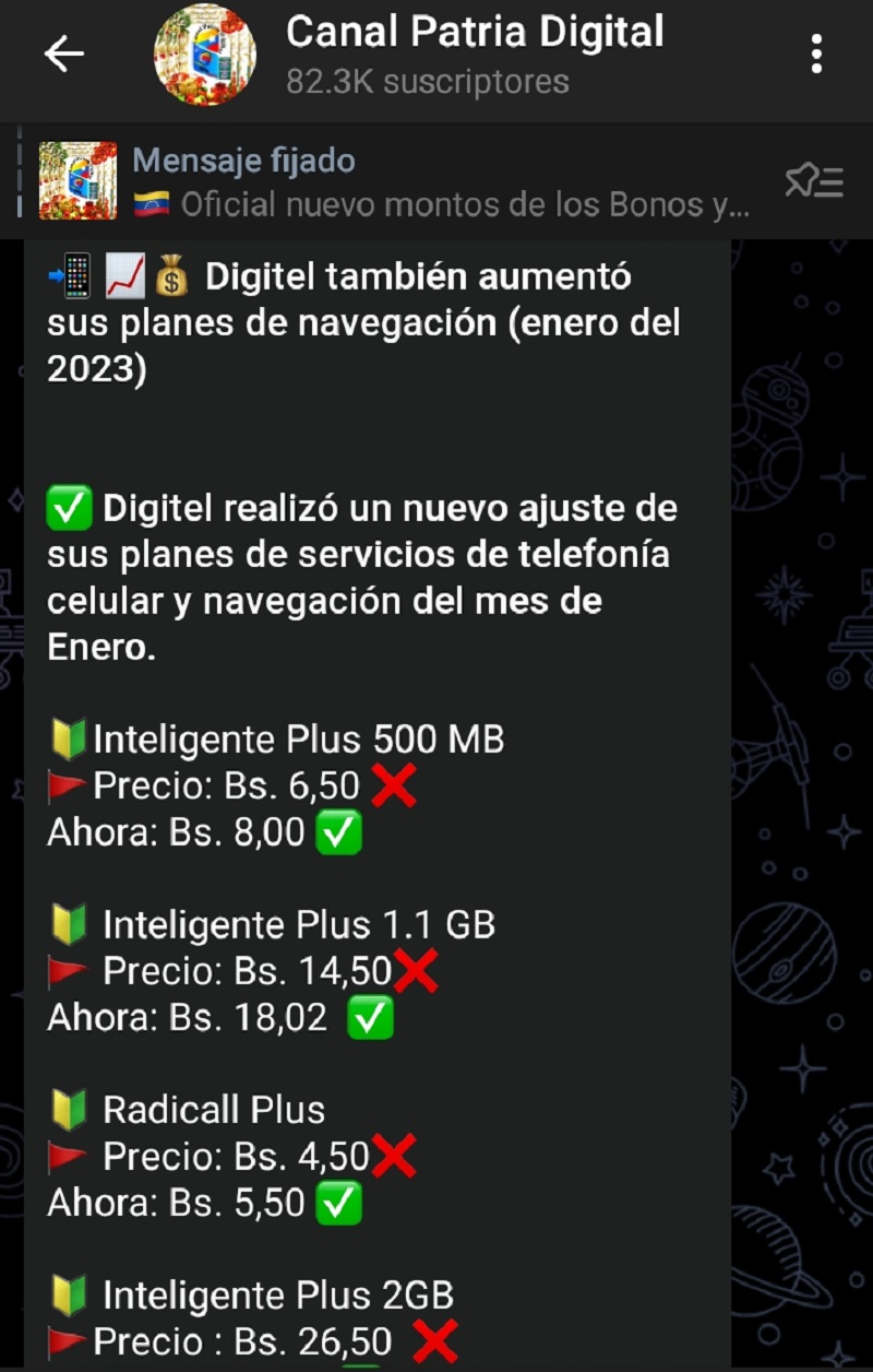 Digitel actualizó las tarifas de los planes de llamadas en enero de 2023 (+precios)