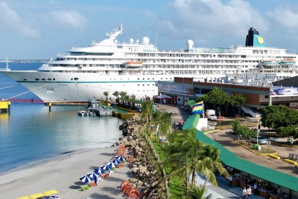 Llegó el primer crucero internacional a Margarita con casi 500 turistas después de 15 años (+fotos)