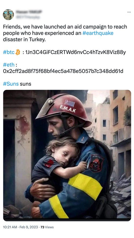 Expertos advierten sobre campañas de recaudación falsas a beneficio de víctimas de Turquía y Siria