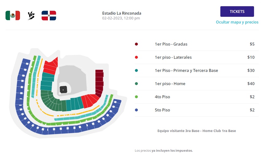 Hasta US$40: Conozca los precios de las entradas para la Serie del Caribe 2023