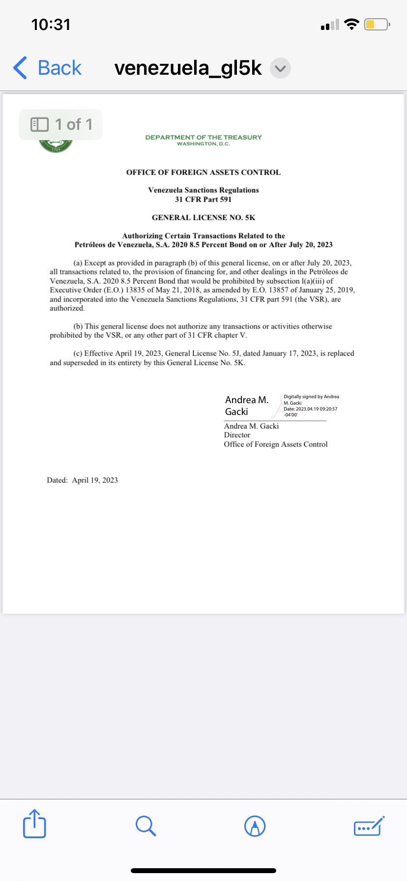 OFAC extendió hasta julio licencia que protege a Citgo de embargo de sus acreedores