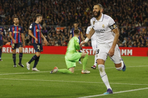 Real Madrid vence al FC Barcelona 4 goles por 0, en crucial enfrentamiento