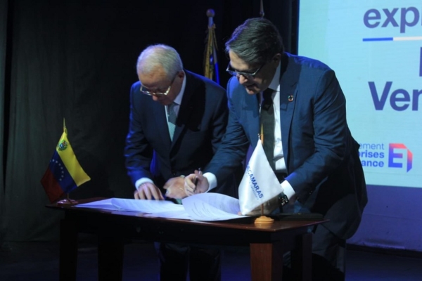 Fedecámaras firmó un acuerdo con el Movimiento Empresarial francés para desarrollar actividades económicas