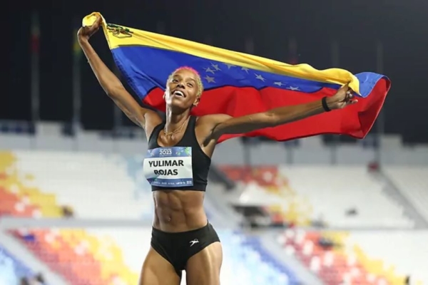 Yulimar Rojas voló con salto de 15,18 metros para ganar la Liga de Diamante de Atletismo