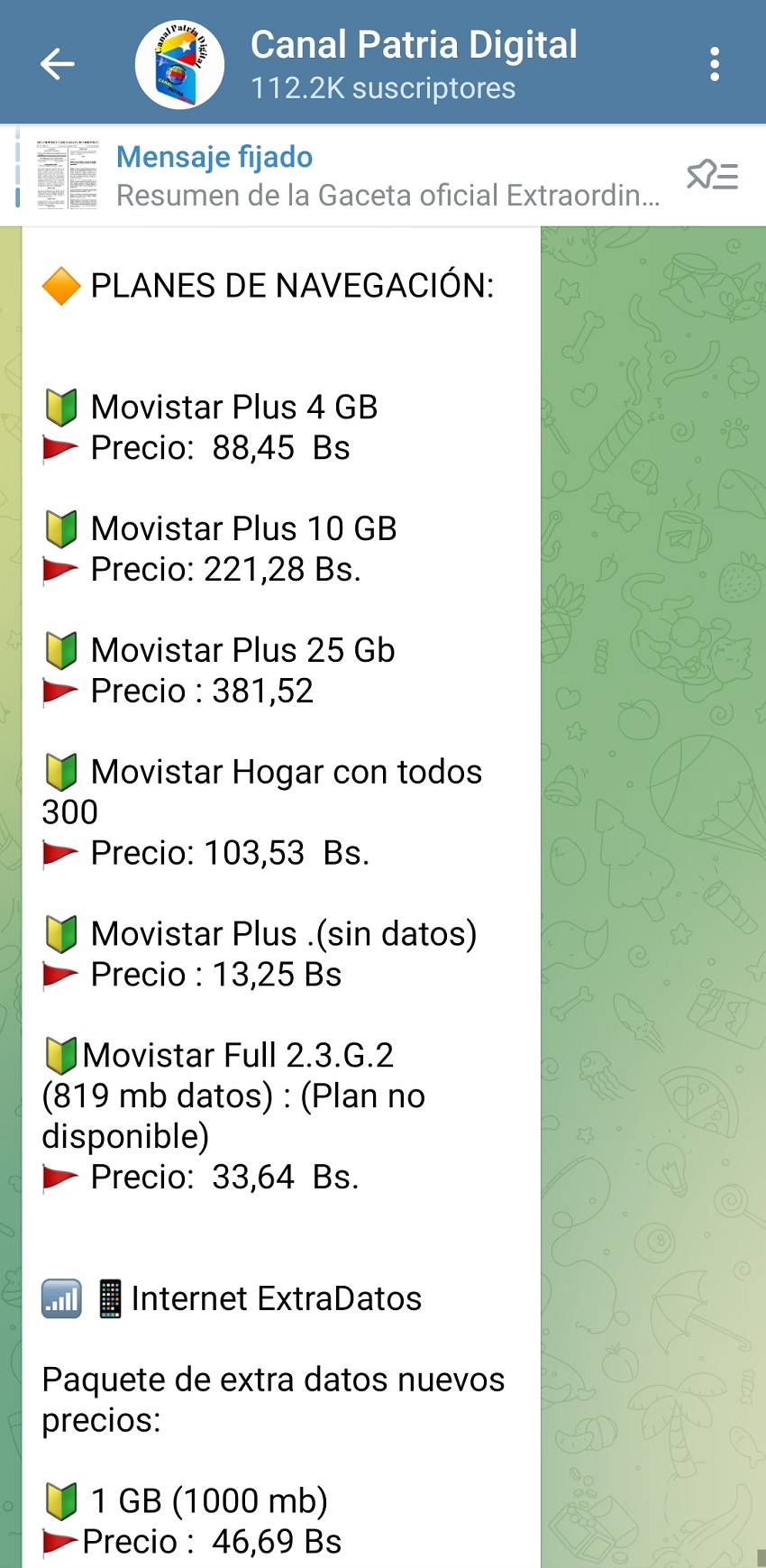 Movistar ajustó tarifas de planes de navegación de agosto