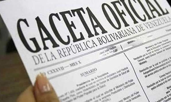 #GacetaOficial Publican resolución con límites de alícuotas de impuestos regionales y municipales