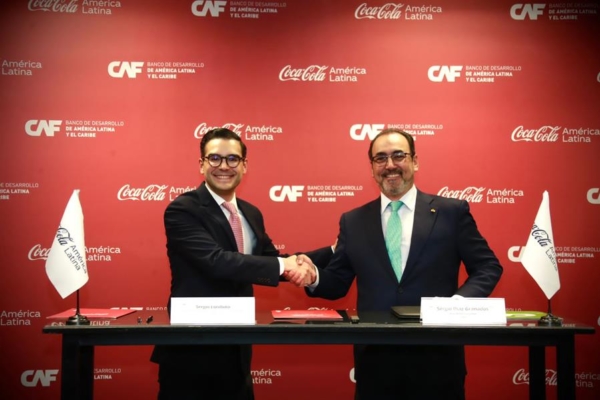 CAF y Coca-Cola América Latina firmaron pacto para el crecimiento sostenible e inclusivo de la región