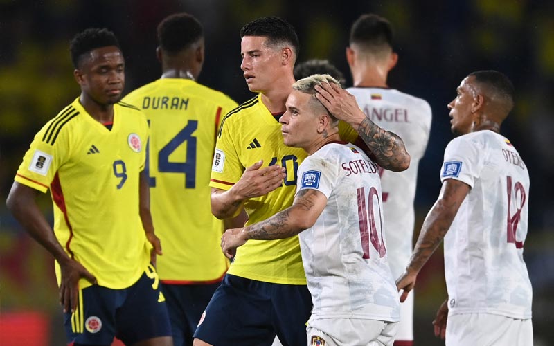 Venezuela pierde 0-1 ante Colombia en el inicio de las eliminatorias sudamericanas para el Mundial 2026