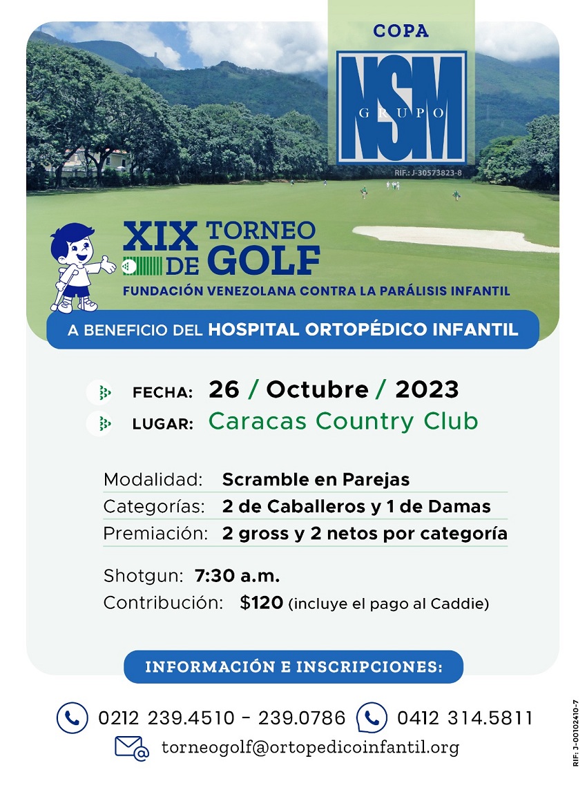 Golf solidario a beneficio de niños del Hospital Ortopédico Infantil