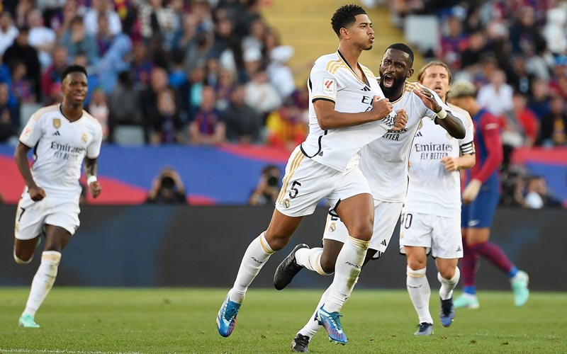 Doblete de Bellingham: El Real Madrid se pone líder tras ganar 2-1 al Barcelona