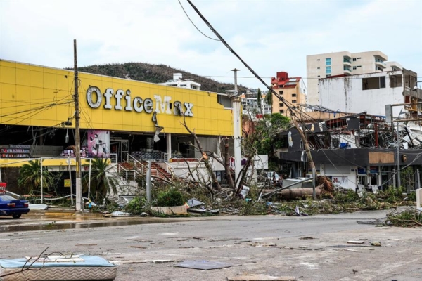 México activará fondos de 600 millones de dólares para afrontar la crisis por huracán Otis