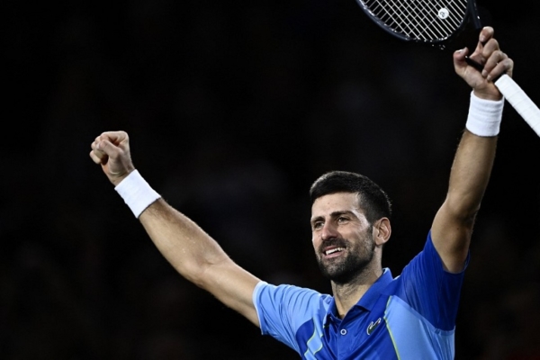 Djokovic sometió a Dimitrov y ganó por séptima vez en el torneo de París-Bercy