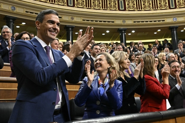 Pedro Sánchez fue reelegido como presidente de España pese a la polémica sobre la amnistía
