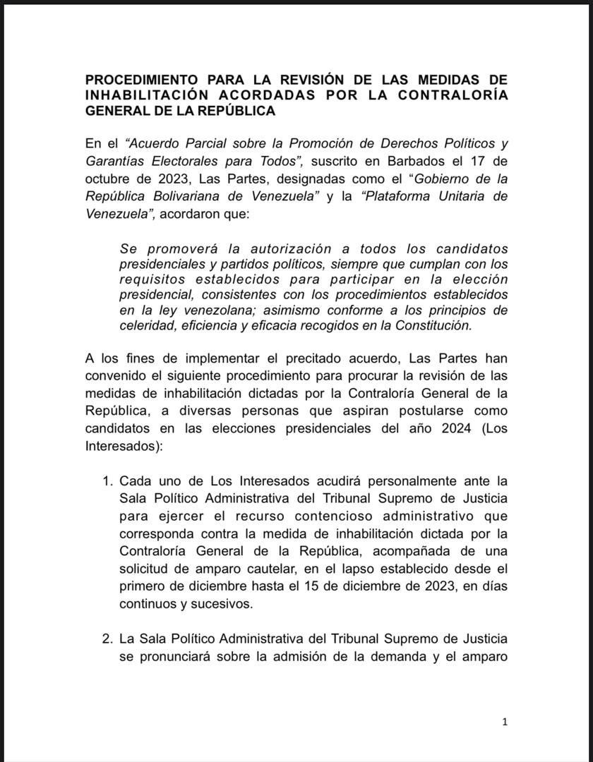 Inhabilitaciones TSJ