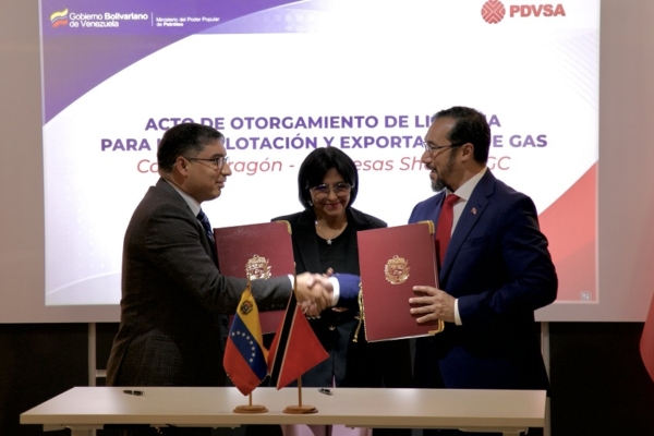 NGC Y Shell serán las encargadas: PDVSA otorgó licencia a Trinidad para explotación de gas en el campo Dragón