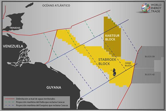 Venezuela da 90 días a petroleras de Guyana para que cesen sus operaciones