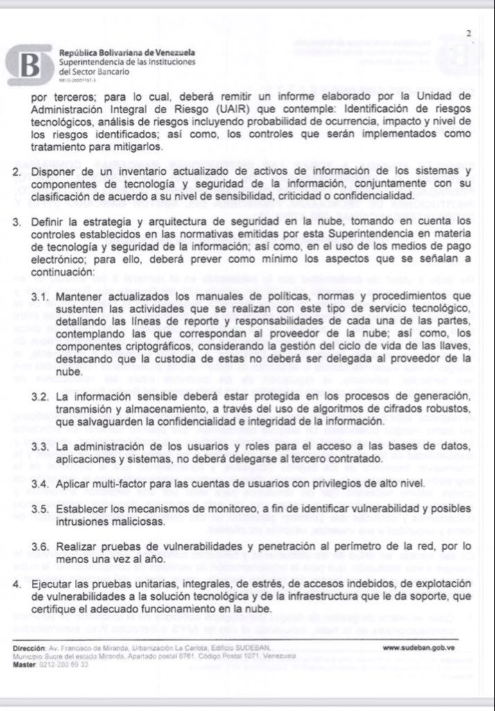 Sudeban regula estrictamente uso de Computación de Nube en la banca