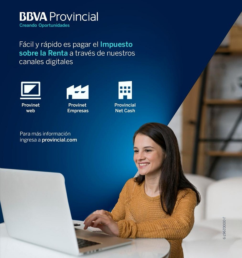 Con BBVA Provincial es fácil y rápido pagar el ISLR a través de su banca digital