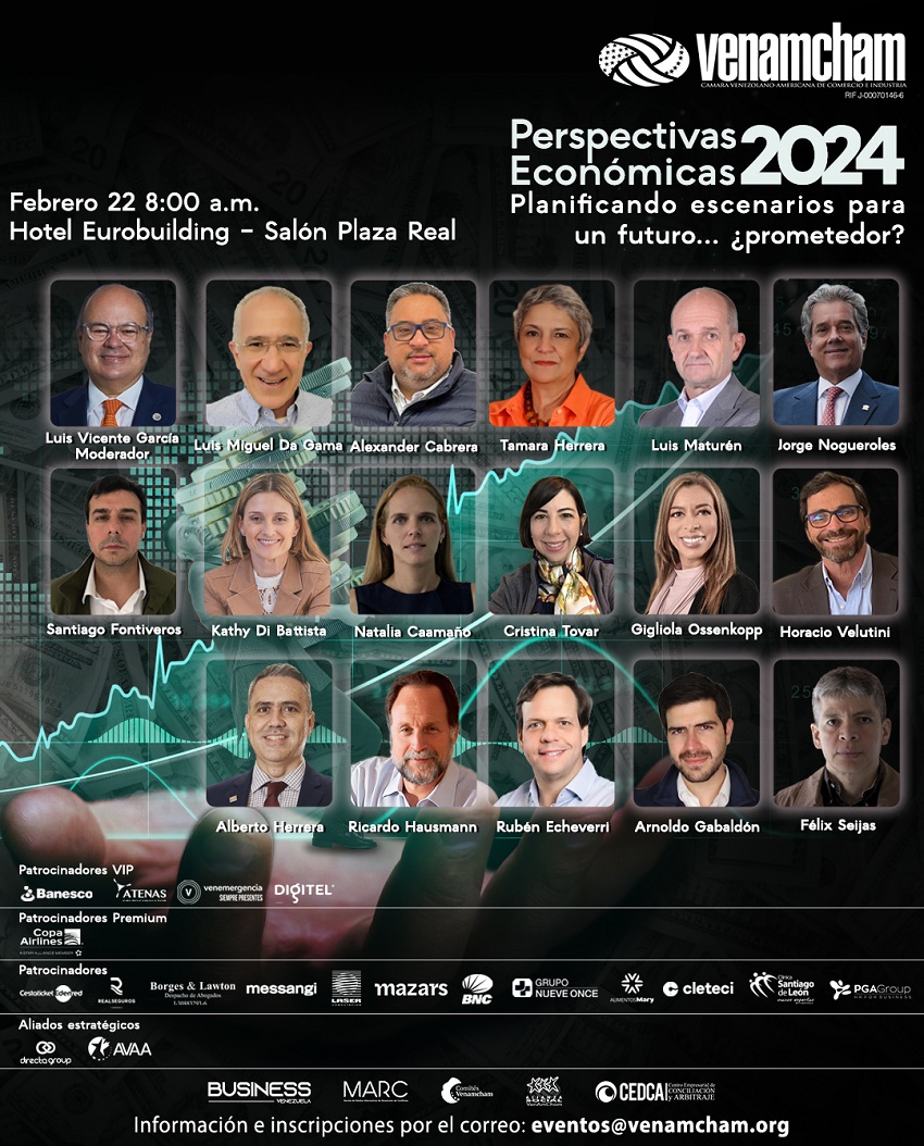 VenAmCham presenta Perspectivas Económicas 2024: Planificando escenarios para un futuro… ¿prometedor?