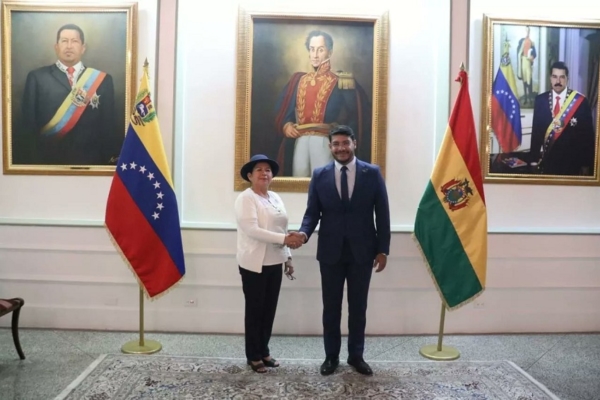 Canciller de Bolivia visita Venezuela con miras a fortalecer las relaciones bilaterales
