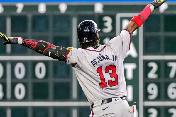 Ronald Acuña Jr. acabó con la sequía de jonrones en este arranque de temporada