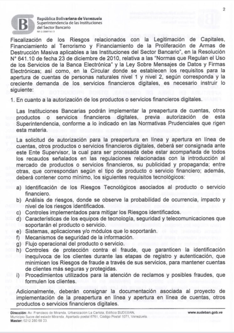 Sudeban emite regulación para abrir cuentas digitales y uso de firma electrónica en la banca