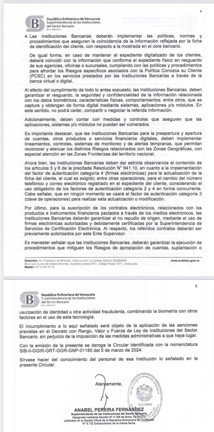 Sudeban emite regulación para abrir cuentas digitales y uso de firma electrónica en la banca