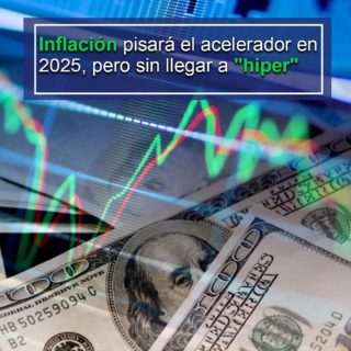 #Datos: Inflación pisará el acelerador en 2025, pero sin llegar a «hiper» y con menos crecimiento económico