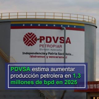 PDVSA estima exportar gas natural en 2027 y aumentar la producción petrolera en 1,3 millones de bpd en 2025