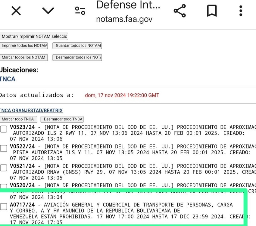 Autoridades de Aruba estarían «finalizando trámites para la reapertura» de la frontera aérea con Venezuela