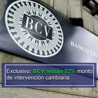 BCV redujo en 53% monto de intervención cambiaria con venta de US$105 millones este #2dic