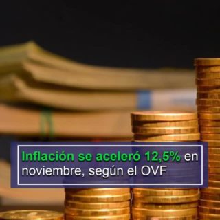 OVF: Inflación se aceleró 12,5% en noviembre mientras que la anualizada fue de 67%